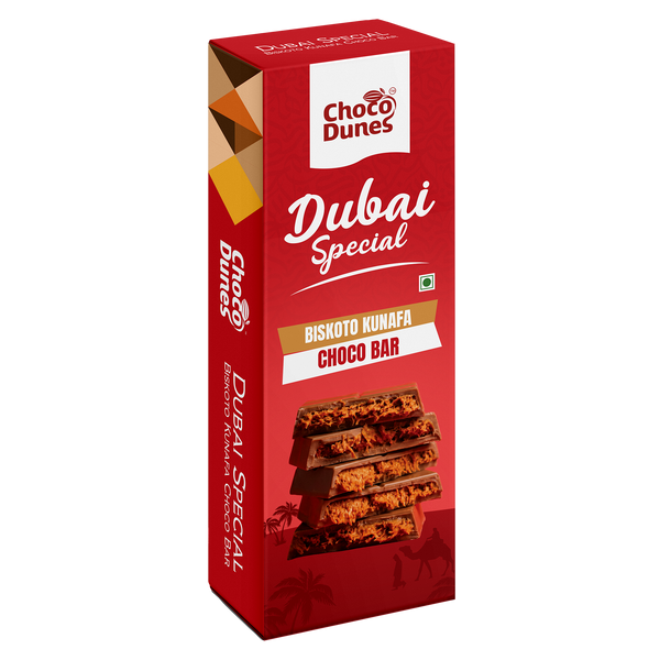Biskoto Kunafa Choco Bar (50g) front of pack