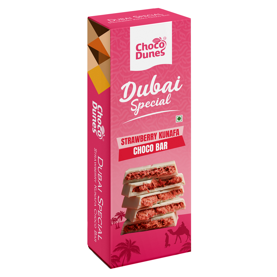 Strawberry Kunafa Choco Bar (50g)