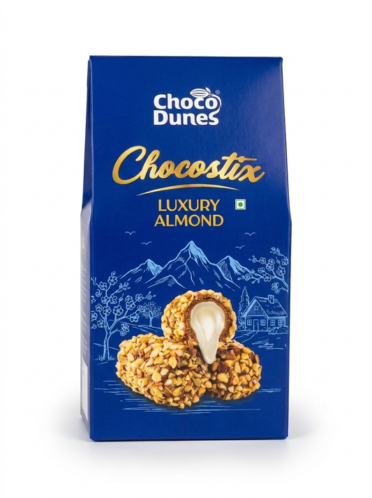 Chocodunes Chocostix Luxury Almond 180g box